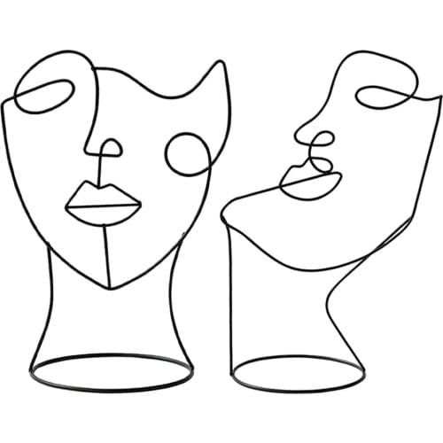 Character Human Face Figurines Statues Caps Bucket Hats Rack Casquette Display for Shop Cloakroom Living Room Bedroom