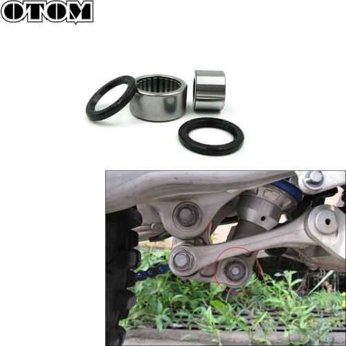 OTOM Motorcycle Rear Shock Needle Roller Bearing Sleeve Oil Seal Maintenance Kit For YAMAHA YZ250F YZ450F WR250 WR450F YZ250FX