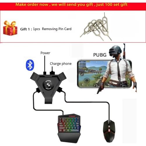 PUBG Mobile Gamepad Controller Gaming Keyboard Mouse Converter For Android IOS Phone IPAD Bluetooth 4.1 Adapter Free Gift
