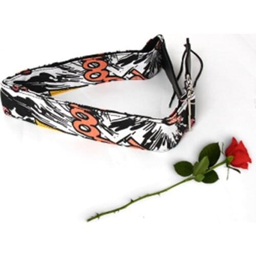 Acoustic Guitar Leather Straps Safety Electric Guitar Straps Cotton Soft Folk Straps Guitar Accessories QD007