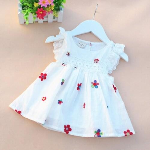 Summer Baby Girl Dress Infant Cute Cotton Princess Dress for Party and Wedding Baby Baptism Dress 1 Year Birthday Dress