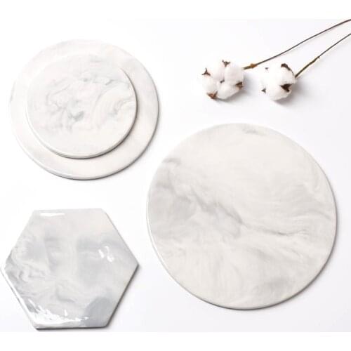 Marble Cheese Cutting Boards Decorative Pastry Plate Serving Tray Chopper Chopping Coaster Mad Pad Gray Large Round Rectangle