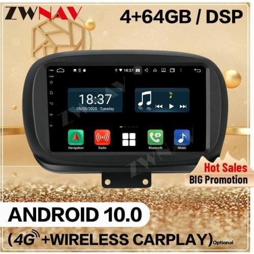 128G Carplay 2 Din For Fiat 500X 2016 2017 2018 2019 Android Screen Multimedia Player Audio Radio GPS Navi Head Unit Auto Stereo