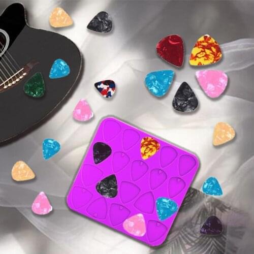 2021 New Universal Guitar Picks Resin Mold Silicone Guitar Plectrums Resin Casting Mold 2020 trend