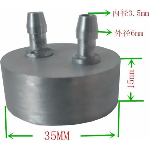 15*35mm Circular Water Cooling Head Cooling Plate Semiconductor Cooling Radiator Multi-platform Aluminum Water Cooling Block