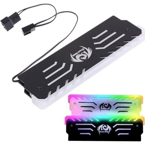 Heat Sink 3PIN Memory Cooling Vest 256 RGB Automatic Light Radiator CPU Cooler Aluminum Heatsink for Computer RAM DDR3 DD R4