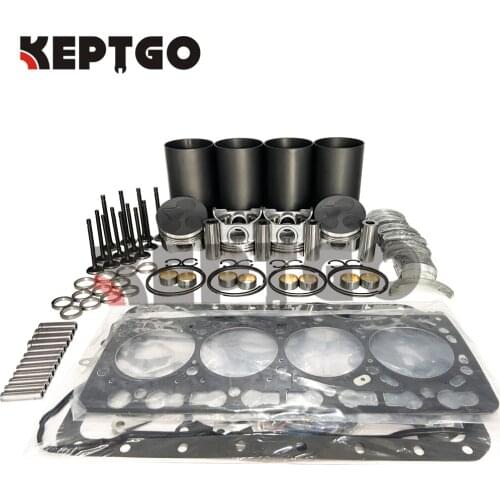 V3600 V3600T V3600DI-T New Overhaul Rebuild Kit For Kubota With Valves full gasket