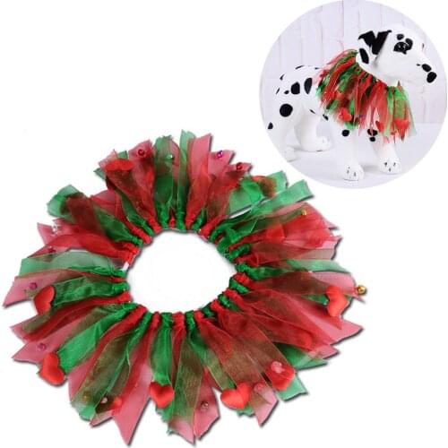 Christmas Pet Collar Elastic Heart Bell Dog Costume Collar Cat Costume Collar Pet Holiday Decorations