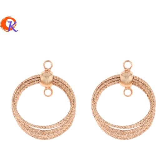 Cordial Design 20Pcs 15*20MM Jewelry Accessories/Earrings Connectors/Genuine Gold Plating/DIY Making/Hand Made/Earring Findings