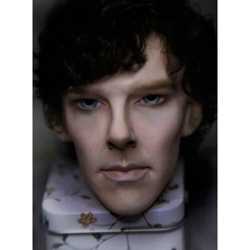 1/3 bjd doll head BBC SHERLOCK Holme Benedict Cumberbatch custom-made top quality real human realistic high art gift spinoff