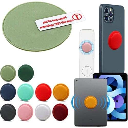 For Apple Airtag Tracker Silicone Case Anti-lost Protective Sleeve Back Adhesive Mount Soft Cover Protector Accessories