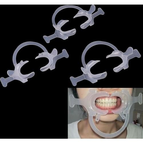 1PCS Dental Material Orthodontic C Type Transparent Tooth Intraoral Lip Cheek Retractor Mouth Opener