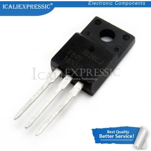 10PCS FDPF18N50T FDPF18N50 18N50 TO-220F 500V 18A new original In Stock