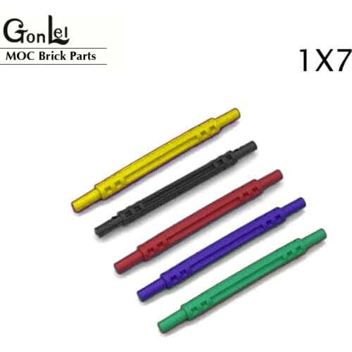 10Pcs/lot Technic Parts Hose Soft Axle 7# flexible Shaft DIY Block Brick Compatible with No.32580 Mechanical Particles Toys