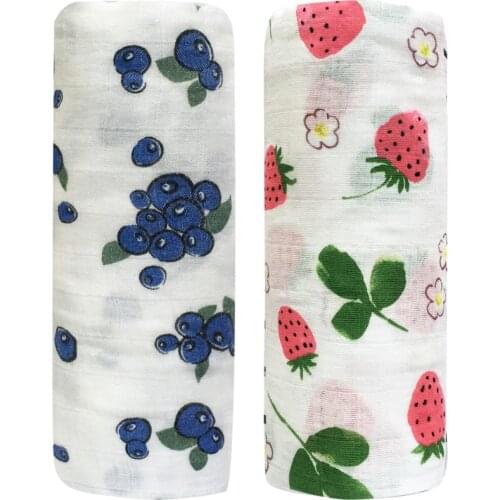 2pcs Baby Blanket Bamboo Cotton Muslin Swaddles For Newborns Bath Towel Kids Stroller Bedding Wrap Baby Products