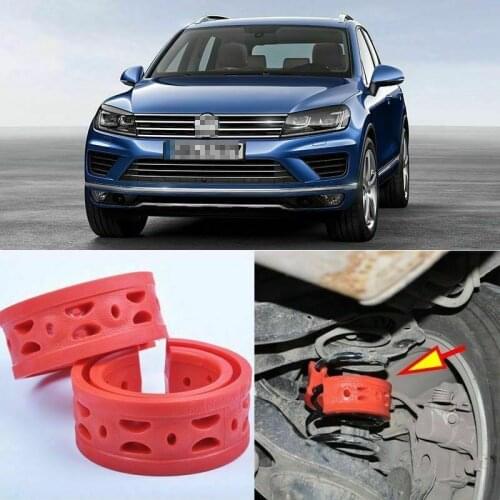 2pcs Rear Air Suspension Shock Bumper Spring Coil Cushion Buffer For VW Touareg