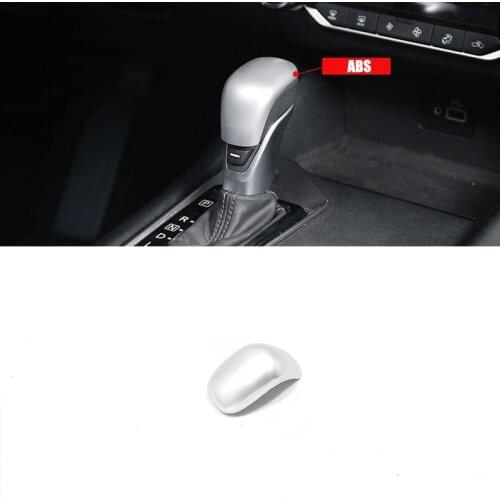 2019 2020 For Nissan Versa ABS Chrome/Carbon fibre Accessories Car gear shift lever knob handle Cover Trim Car Sticker Shell