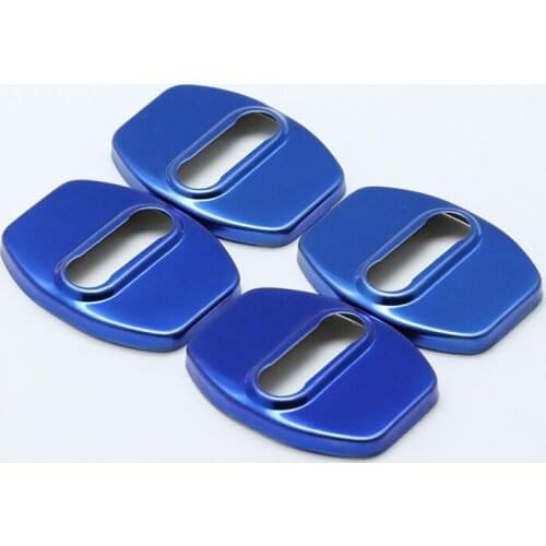 4PCS Auto Case Stainless Steel Door Lock Buckle Protective Cover For Chevrolet Traverse 2017 2018 Car Styling