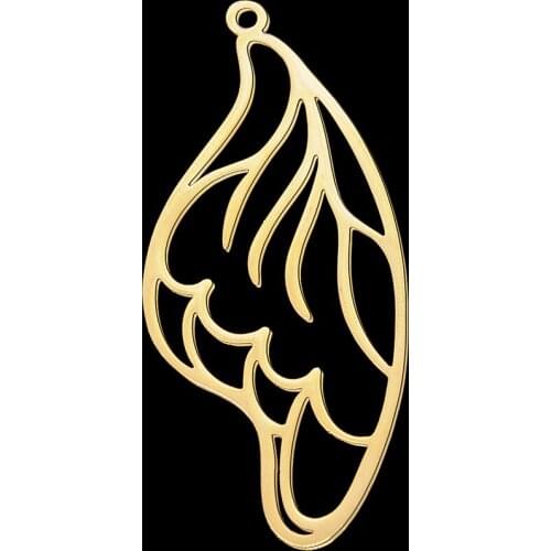 5pcs/lot 100% Stainless Steel Plump Butterfly Wings DIY Earring Pendant Charm Wholesale Top Quality Pendants Finding Supplies