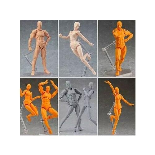 6 Styles/lot 5" Anime Figma Archetype Next Body She/He PVC Youth Ver. Action Figure New In Boxed Set 13cm