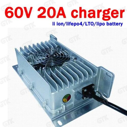 60V 20A Quick charger lithium 16s 67.2V 18s 75.6V 17s 71.4V 20A lithium ion charger lifepo4 LTO charger Cleaning machine vehicle