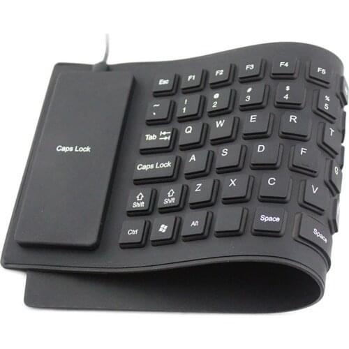 85-Key Foldable Waterproof Dust-Proof And Oil-Proof Portable Mini Silent And Durable Office Keyboard Computer Accessories