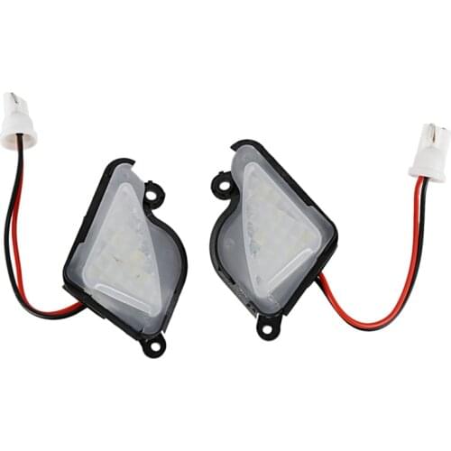2X 6500K White Led Under Side Mirror Light Puddle Lamp For Skoda Octavia Mk3 5E 2012-2017 Superb 2 Octavia 3