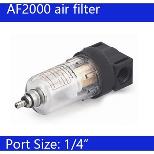Free Shipping 1/4'' AF2000 Air Source Treatment Filter Pneumatic Component Oil Separator