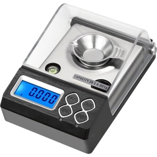 Digital Milligram Scale 0.001g, High Precision Jewelry Scale Digital, Portable Multifunction Pocket Scales Reloading