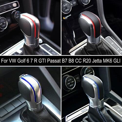For Volkswagen VW Jetta MK6 GLI Chrome/Matt Silver DSG Logo Gear Shift Knob Lever Shifter Hand Ball