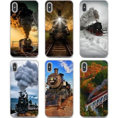 For Xiaomi poco X3 nfc F2 Pro M3 Mi 5X 6X Max Mix 1 2 2S 3 Mi5 Mi6 Mi3 Mi4 Soft Case Steam-Trains-Galore-old-trains