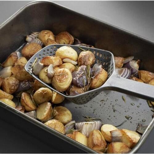 Filter Cooking Shovel Vegetable Strainer Scoops Nylon Spoon for Kitchen B99