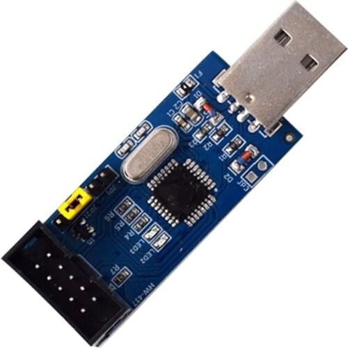 HW-437 51 MCU Download Line USB AVR ISP Programmer ATMEGA8A-AU Module Board