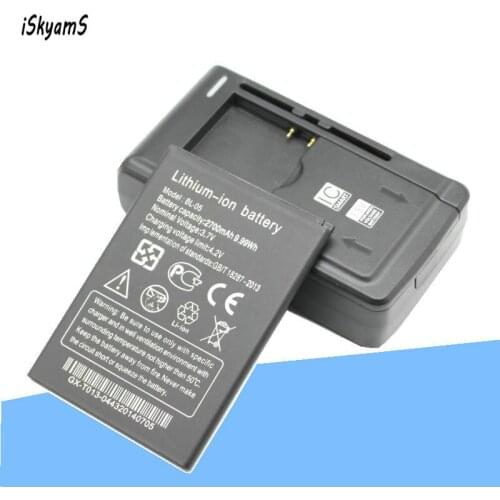 ISkyamS 1x 2700mAh BL-05 Replacement High Quality Battery +Universal Charger for THL L969 Batterie Batterij Bateria