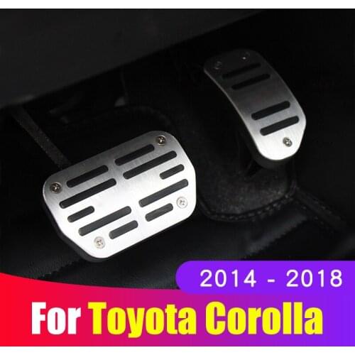 Car pedal cover Accelerator brake pedal Cover Non-Drilling Interior Refit for toyota corolla 2014 2015 2016-2018 Accessories