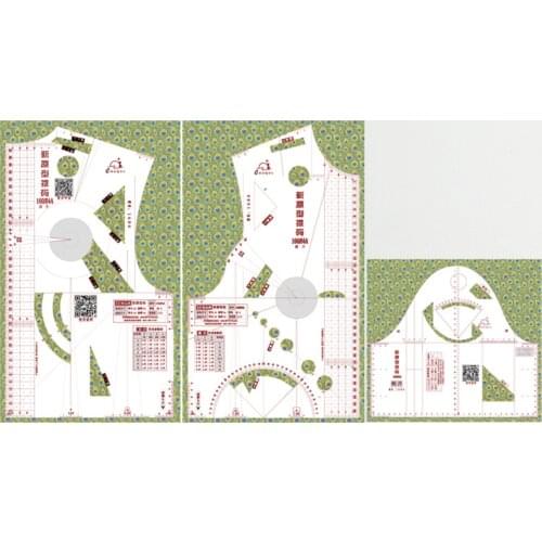 1:5 Mini Fashion Design Ruler Doll Clothing Prototype Ruler School Student Teching Blouse Drawing Templete Model