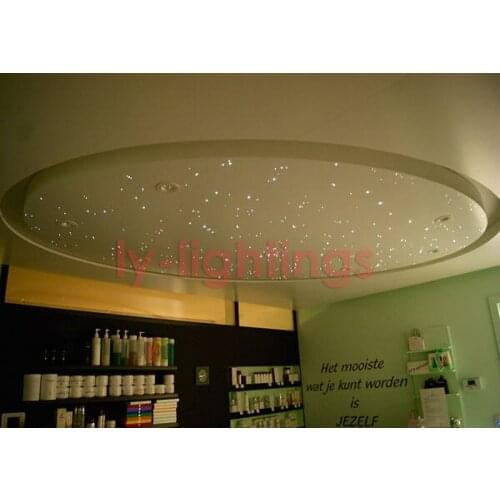 Mini DIY star ceiling fiber optic light kit for bedroom decoration Christmas wedding party optical fiber lamp 5w RGB 150 fibres