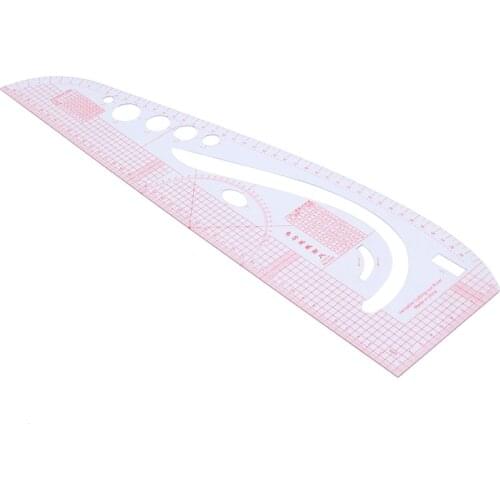 Multi-function Sewing Ruler Measure for Making Clothes Tailor Craft Tool Plastic