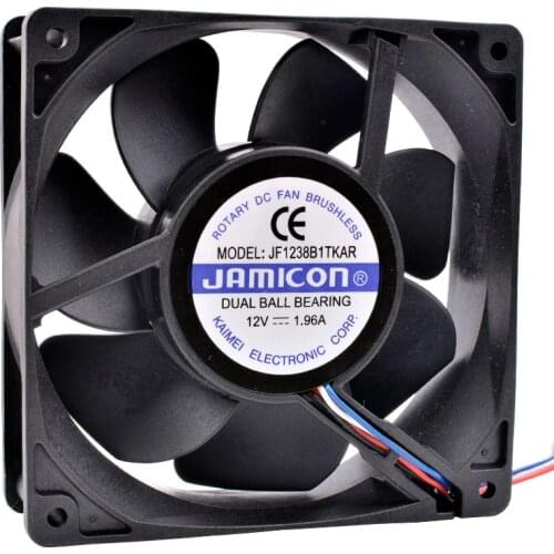 Brand new original JF1238B1TKAR 12cm 12038 DC12V 1.96A 4-wire PWM temperature control Large airflow powerful cooling fan