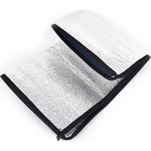 New Waterproof Aluminum Foil EVA Camping Mat Foldable Folding Sleeping Picnic Beach Mattress Outdoor Mat Pad 50*50*0.25cm