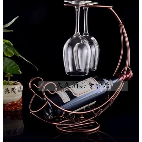 Creative Fashion Metal Wine Rack ,Hanging Wine Glass Holder,Pirate Ship Shape 4 Colors recommend