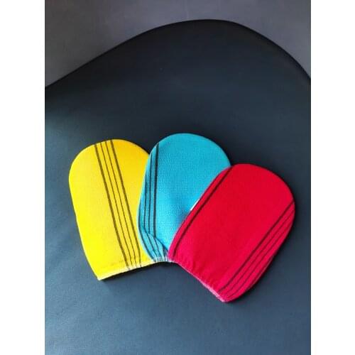 Personal Body Scrubber Bath Towel Gloves Back Rubbing Double Sided Mud Rubbing Shower Artifact Bath Accessories Products 1PC