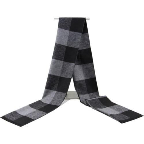 Scarf Strip Solid Plaid Wool Scarf Luxury Classical Warm Long Soft Cashmere Winter Scarves for Men Winter Accessories