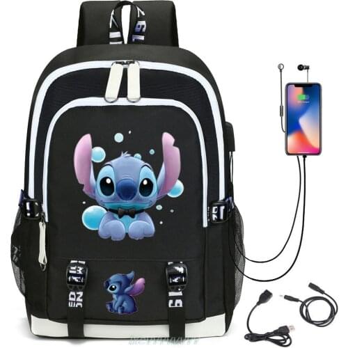 Disney Stitch School Bags For Girls Boys Kids Backpack 3pcs/set Children Book Bag Schoolbags Orthopedic Student Backpacks