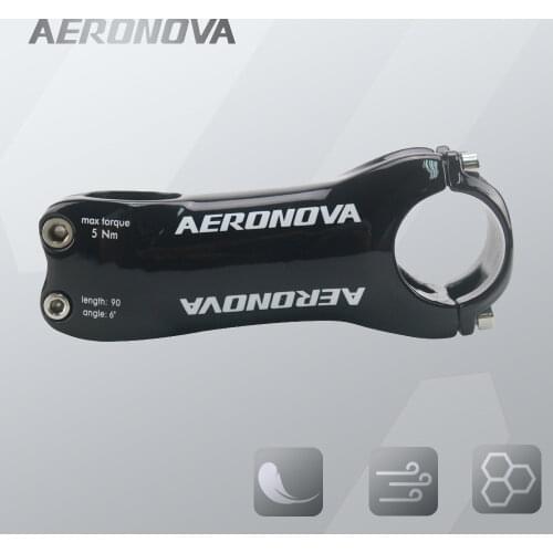 AERONOVA Stem Carbon Road Bicycle Stem Carbon Fiber MTB/Mountain Bike Stem 31.8mm UD Gloss 70/80/90/100/110/120/130mm