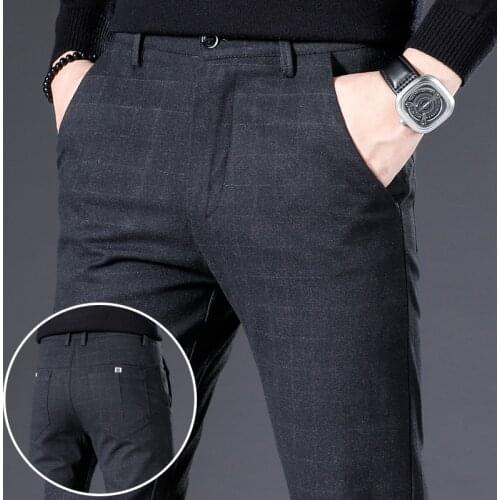 VARSANOL Men's Checked Trousers