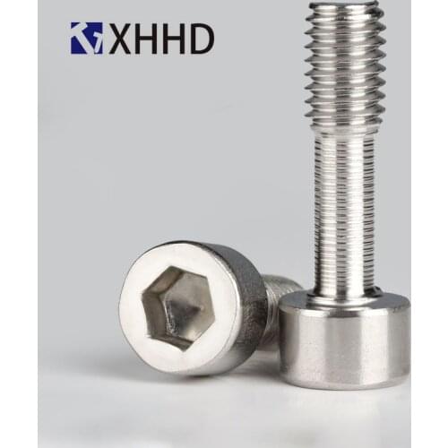 304 Stainless Steel Hexagon Socket Short Head Anti-loosening Screw Loose Screw Bolt M3 M4 M5 M6 M8 M10