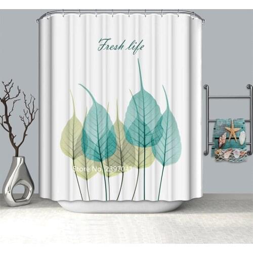 Nordic INS Wind Flamingo Garden Flower Shower Curtain Waterproof and Mildewproof Children and Girls Animal Bathtub Decoration