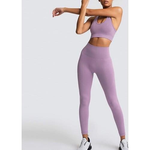 New Yoga Bra Suits Women Yoga Set Gym Clothing Female Sport Fitness Suit Running Clothes Yoga top+ Leggings Women Seamless Gym