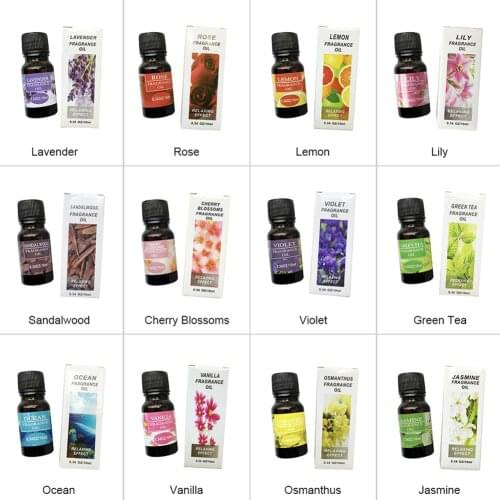 10ml Plant Essential Oil Water Soluble for Car Home Air Humidifier Freshener HOT SALES